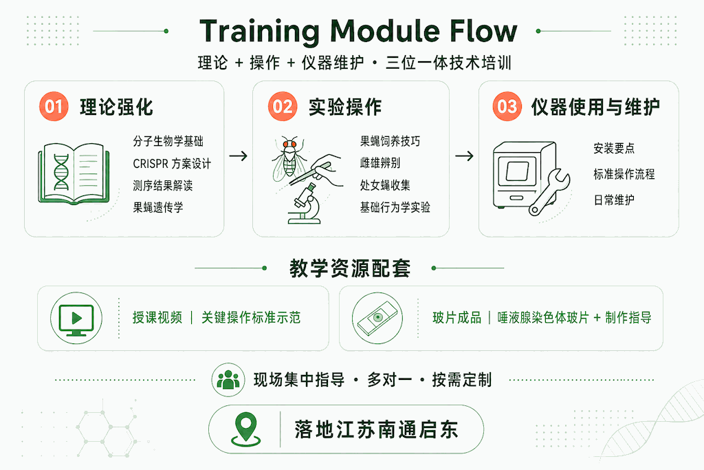 技术培训三大课程模块示意图